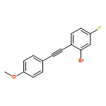 Benzene, 2-bromo-4-fluoro-1-[2-(4-methoxyphenyl)ethynyl]- 