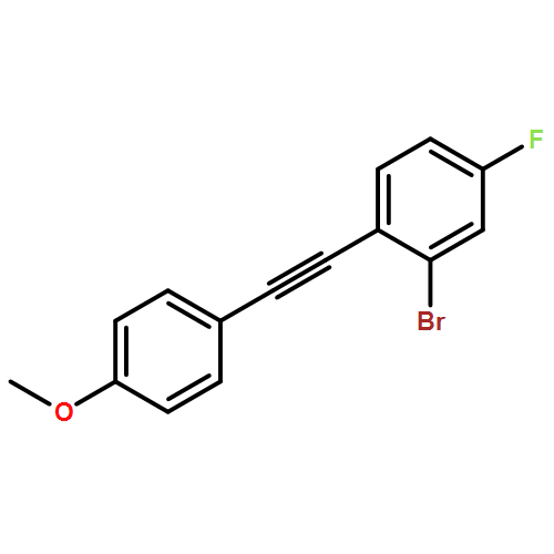 Benzene, 2-bromo-4-fluoro-1-[2-(4-methoxyphenyl)ethynyl]- 