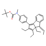 Carbamic acid, N-methyl-N-[4-[(8E)-1,2,8a-triethyl-8-ethylidene-8,8a-dihydrocyclopent[a]inden-3-yl]phenyl]-, 1,1-dimethylethyl ester 