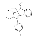 Cyclopent[a]indene, 1,2,8a-triethyl-8-ethylidene-8,8a-dihydro-3-(4-methylphenyl)-, (8E)- 