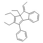 Cyclopent[a]indene, 1,2,8a-triethyl-8-ethylidene-8,8a-dihydro-3-phenyl-, (8E)- 