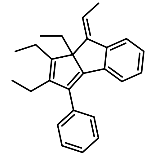 Cyclopent[a]indene, 1,2,8a-triethyl-8-ethylidene-8,8a-dihydro-3-phenyl-, (8E)- 