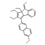 Cyclopent[a]indene, 1,2,8a-triethyl-8-ethylidene-8,8a-dihydro-3-(6-methoxy-2-naphthalenyl)-, (8E)- 