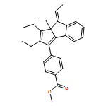 Benzoic acid, 4-[(8E)-1,2,8a-triethyl-8-ethylidene-8,8a-dihydrocyclopent[a]inden-3-yl]-, methyl ester 