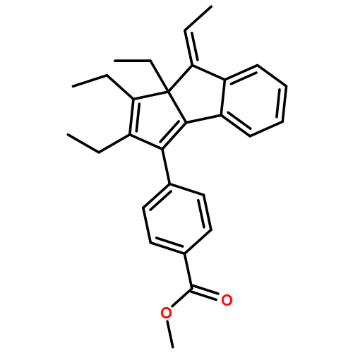 Benzoic acid, 4-[(8E)-1,2,8a-triethyl-8-ethylidene-8,8a-dihydrocyclopent[a]inden-3-yl]-, methyl ester 