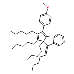 Cyclopent[a]indene, 8,8a-dihydro-3-(4-methoxyphenyl)-1,2,8a-tripentyl-8-pentylidene-, (8E)- 