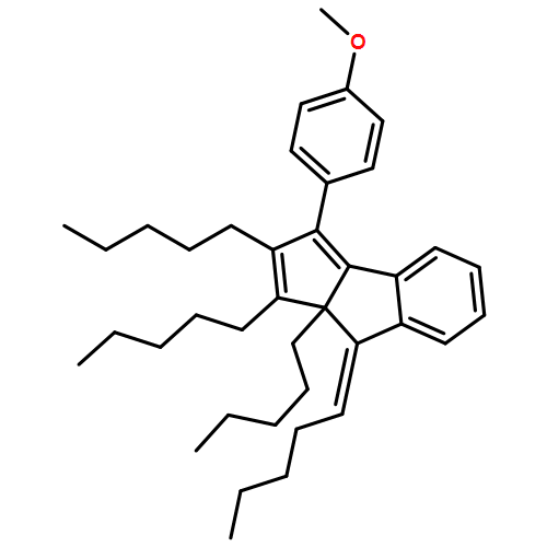 Cyclopent[a]indene, 8,8a-dihydro-3-(4-methoxyphenyl)-1,2,8a-tripentyl-8-pentylidene-, (8E)- 