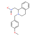 Isoquinoline, 1,2,3,4-tetrahydro-2-[(4-methoxyphenyl)methyl]-1-(nitromethyl)- 