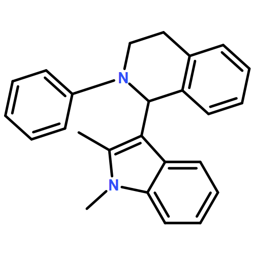 Isoquinoline, 1-(1,2-dimethyl-1H-indol-3-yl)-1,2,3,4-tetrahydro-2-phenyl- 