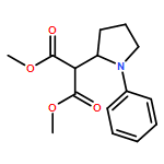 Propanedioic acid, 2-(1-phenyl-2-pyrrolidinyl)-, 1,3-dimethyl ester 