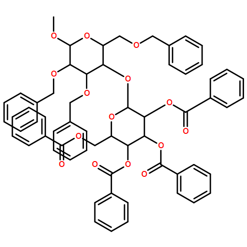 α-D-Glucopyranoside, methyl 2,3,6-tris-O-(phenylmethyl)-4-O-(2,3,4,6-tetra-O-benzoyl-β-D-glucopyranosyl)- 