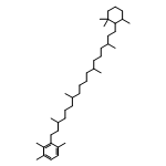 Benzene, 1,2,4-trimethyl-3-[3,7,12,16-tetramethyl-18-(2,2,6-trimethylcyclohexyl)octadecyl]- 