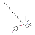 3-Oxazolidinecarboxylic acid, 4-[(1R,2E)-1-[(4-methoxyphenyl)methoxy]-2-hexadecen-1-yl]-2,2-dimethyl-, 1,1-dimethylethyl ester, (4S)- 