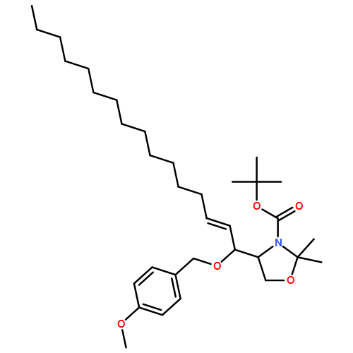 3-Oxazolidinecarboxylic acid, 4-[(1R,2E)-1-[(4-methoxyphenyl)methoxy]-2-hexadecen-1-yl]-2,2-dimethyl-, 1,1-dimethylethyl ester, (4S)- 