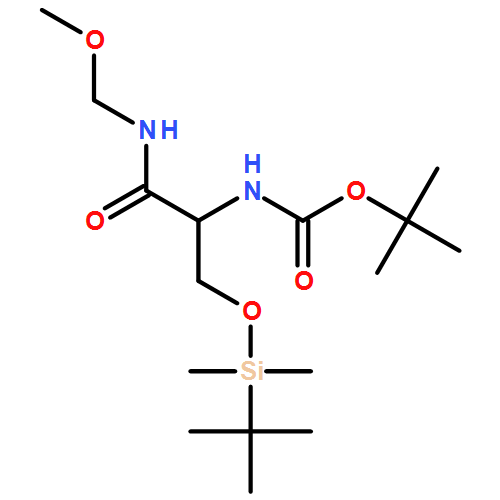 Carbamic acid, N-[(1S)-1-[[[(1,1-dimethylethyl)dimethylsilyl]oxy]methyl]-2-(methoxymethylamino)-2-oxoethyl]-, 1,1-dimethylethyl ester 