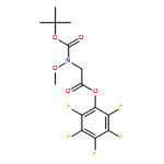 Glycine, N-[(1,1-dimethylethoxy)carbonyl]-N-methoxy-, 2,3,4,5,6-pentafluorophenyl ester 