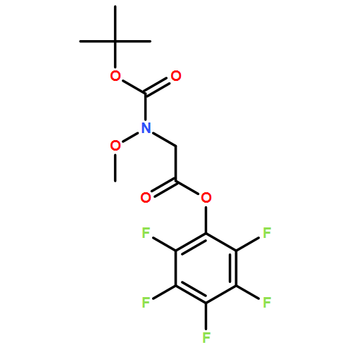 Glycine, N-[(1,1-dimethylethoxy)carbonyl]-N-methoxy-, 2,3,4,5,6-pentafluorophenyl ester 