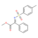 Benzeneacetic acid, α-[[(4-methylphenyl)sulfonyl]imino]-, methyl ester 