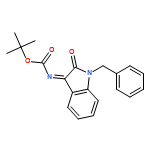 Carbamic acid, N-[1,2-dihydro-2-oxo-1-(phenylmethyl)-3H-indol-3-ylidene]-, 1,1-dimethylethyl ester 