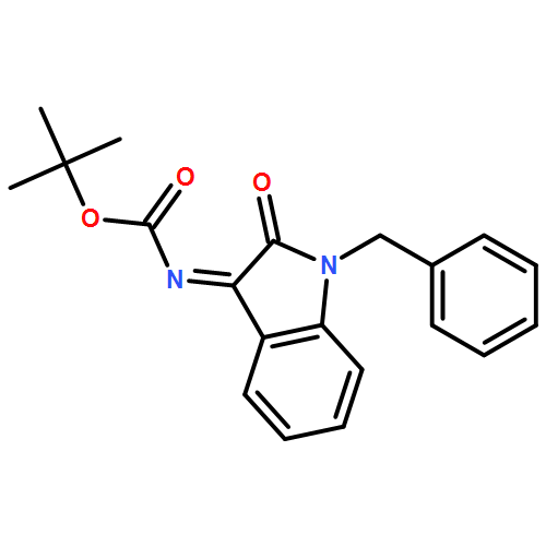 Carbamic acid, N-[1,2-dihydro-2-oxo-1-(phenylmethyl)-3H-indol-3-ylidene]-, 1,1-dimethylethyl ester 