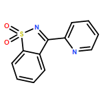 1,2-Benzisothiazole, 3-(2-pyridinyl)-, 1,1-dioxide 