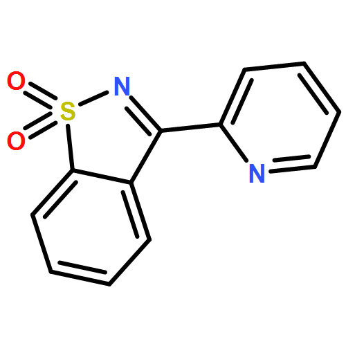 1,2-Benzisothiazole, 3-(2-pyridinyl)-, 1,1-dioxide 