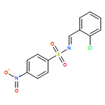 Benzenesulfonamide, N-[(2-chlorophenyl)methylene]-4-nitro- 