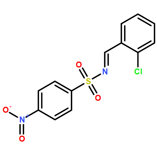 Benzenesulfonamide, N-[(2-chlorophenyl)methylene]-4-nitro- 