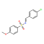 Benzenesulfonamide, N-[(4-chlorophenyl)methylene]-4-methoxy- 