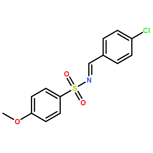 Benzenesulfonamide, N-[(4-chlorophenyl)methylene]-4-methoxy- 