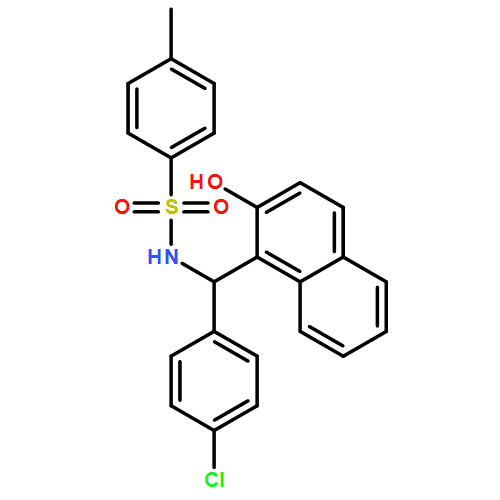 Benzenesulfonamide, N-[(R)-(4-chlorophenyl)(2-hydroxy-1-naphthalenyl)methyl]-4-methyl- 