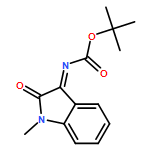 Carbamic acid, N-(1,2-dihydro-1-methyl-2-oxo-3H-indol-3-ylidene)-, 1,1-dimethylethyl ester 