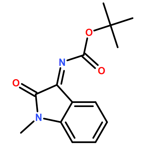 Carbamic acid, N-(1,2-dihydro-1-methyl-2-oxo-3H-indol-3-ylidene)-, 1,1-dimethylethyl ester 