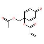 2-Propenoic acid, 1-[(acetyloxy)methyl]-4-oxo-2,5-cyclohexadien-1-yl ester 