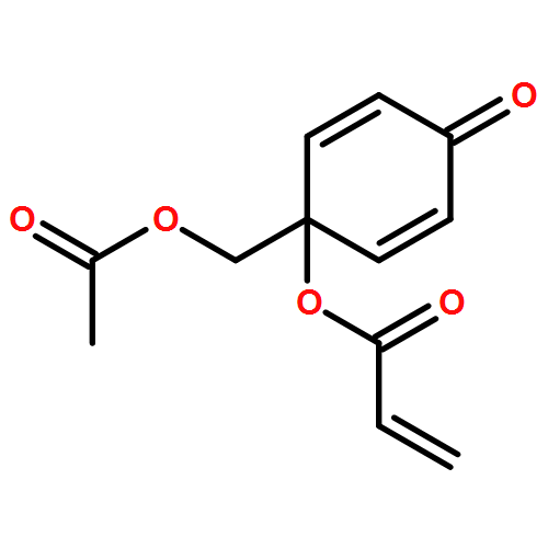 2-Propenoic acid, 1-[(acetyloxy)methyl]-4-oxo-2,5-cyclohexadien-1-yl ester 