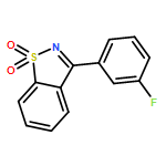 1,2-Benzisothiazole, 3-(3-fluorophenyl)-, 1,1-dioxide 