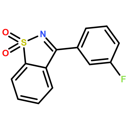 1,2-Benzisothiazole, 3-(3-fluorophenyl)-, 1,1-dioxide 