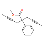 Benzeneacetic acid, α,α-di-2-butyn-1-yl-, methyl ester 