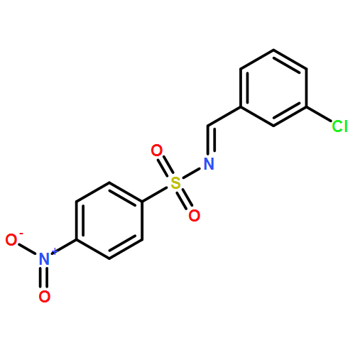 Benzenesulfonamide, N-[(3-chlorophenyl)methylene]-4-nitro- 