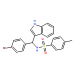 Benzenesulfonamide, N-[(R)-(4-bromophenyl)-1H-indol-3-ylmethyl]-4-methyl- 