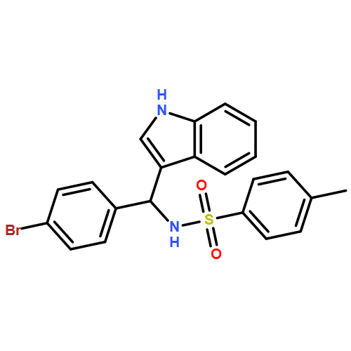 Benzenesulfonamide, N-[(R)-(4-bromophenyl)-1H-indol-3-ylmethyl]-4-methyl- 