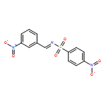 Benzenesulfonamide, 4-nitro-N-[(3-nitrophenyl)methylene]- 