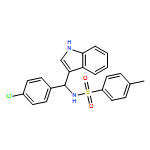 Benzenesulfonamide, N-[(R)-(4-chlorophenyl)-1H-indol-3-ylmethyl]-4-methyl- 