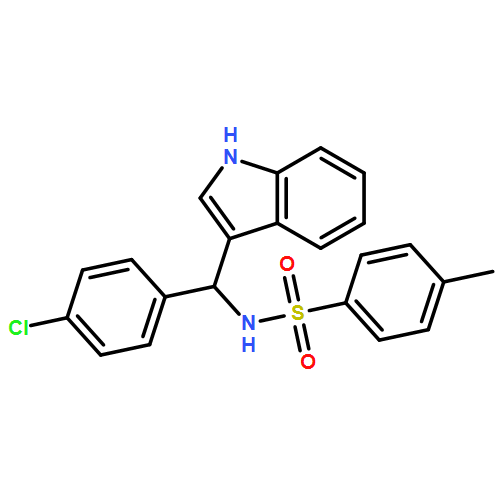 Benzenesulfonamide, N-[(R)-(4-chlorophenyl)-1H-indol-3-ylmethyl]-4-methyl- 