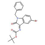 Carbamic acid, N-[5-bromo-1,2-dihydro-2-oxo-1-(phenylmethyl)-3H-indol-3-ylidene]-, 1,1-dimethylethyl ester 