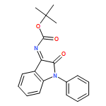 Carbamic acid, N-(1,2-dihydro-2-oxo-1-phenyl-3H-indol-3-ylidene)-, 1,1-dimethylethyl ester 