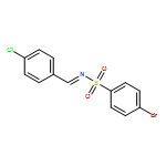 Benzenesulfonamide, 4-bromo-N-[(4-chlorophenyl)methylene]- 