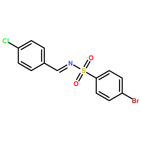 Benzenesulfonamide, 4-bromo-N-[(4-chlorophenyl)methylene]- 