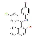 2-Naphthalenol, 1-[(R)-[(4-bromophenyl)amino](4-chlorophenyl)methyl]- 