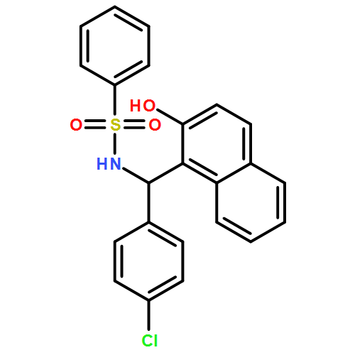 Benzenesulfonamide, N-[(R)-(4-chlorophenyl)(2-hydroxy-1-naphthalenyl)methyl]- 